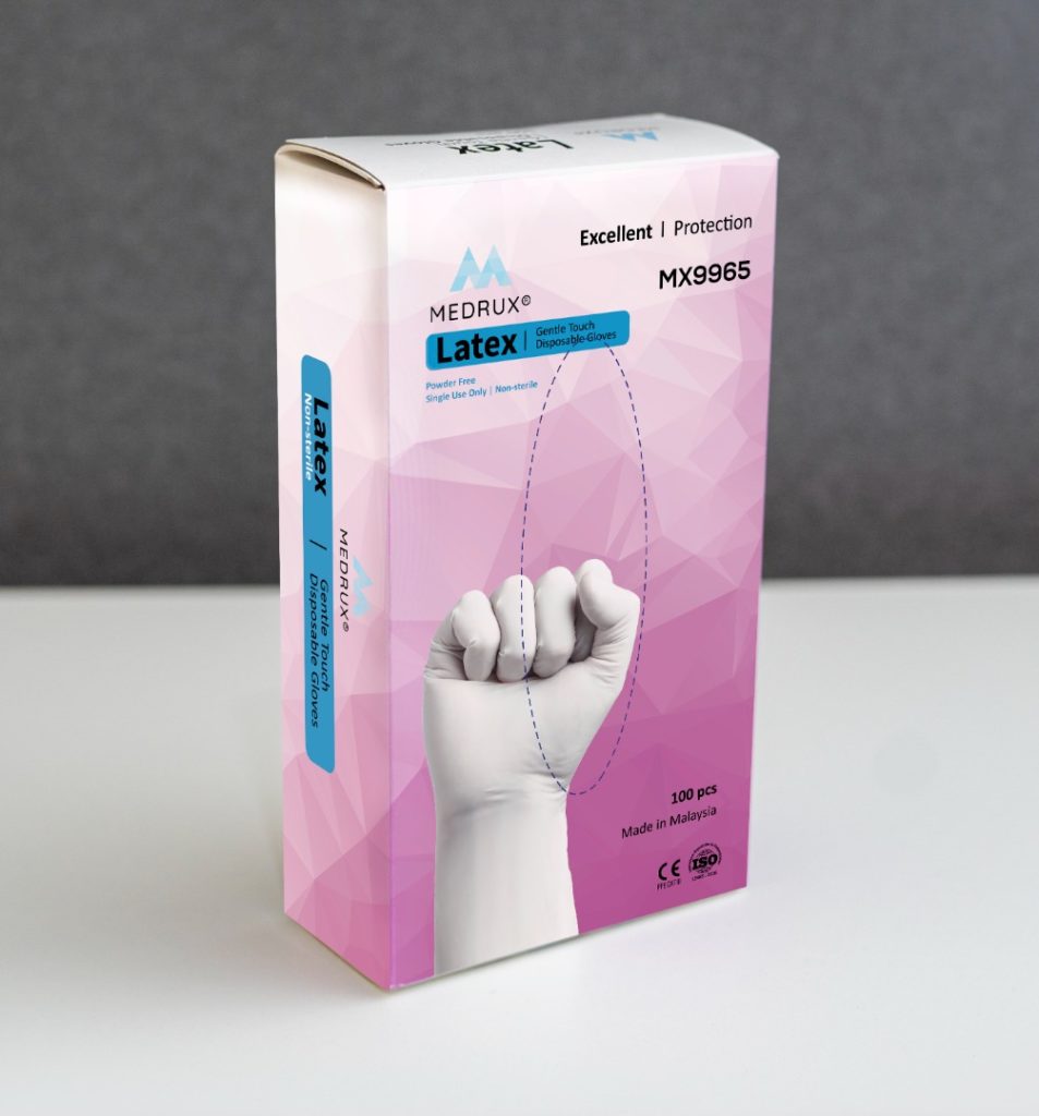 Latex Examination Powder Free MEDRUX Box