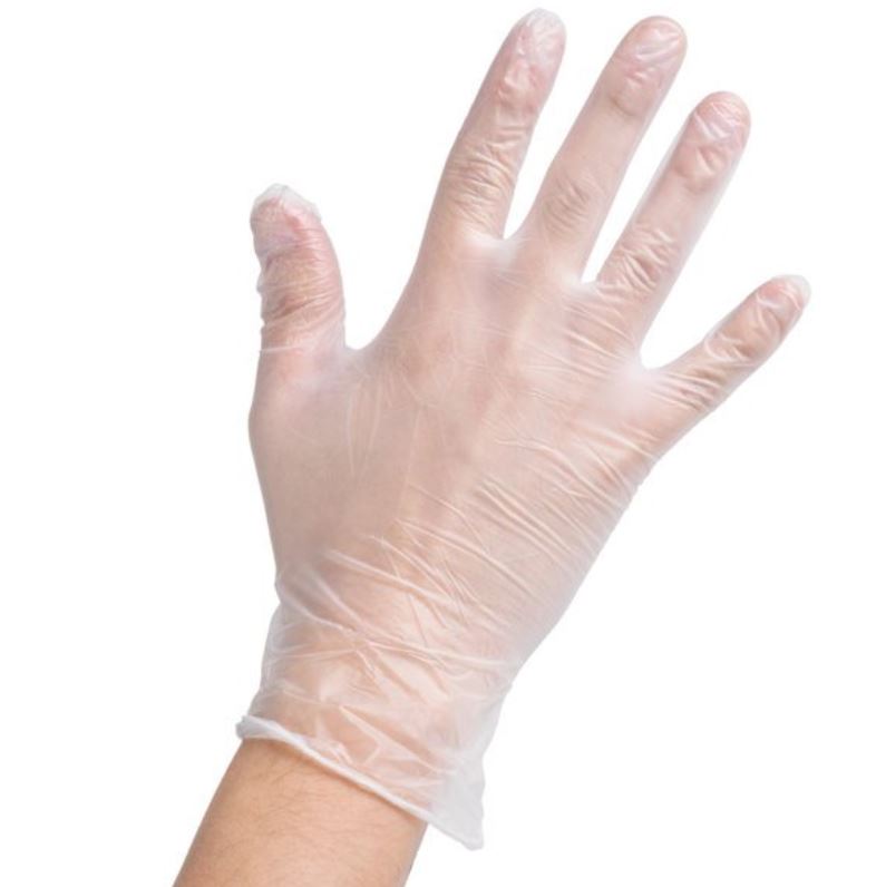 Vinyl food service gloves