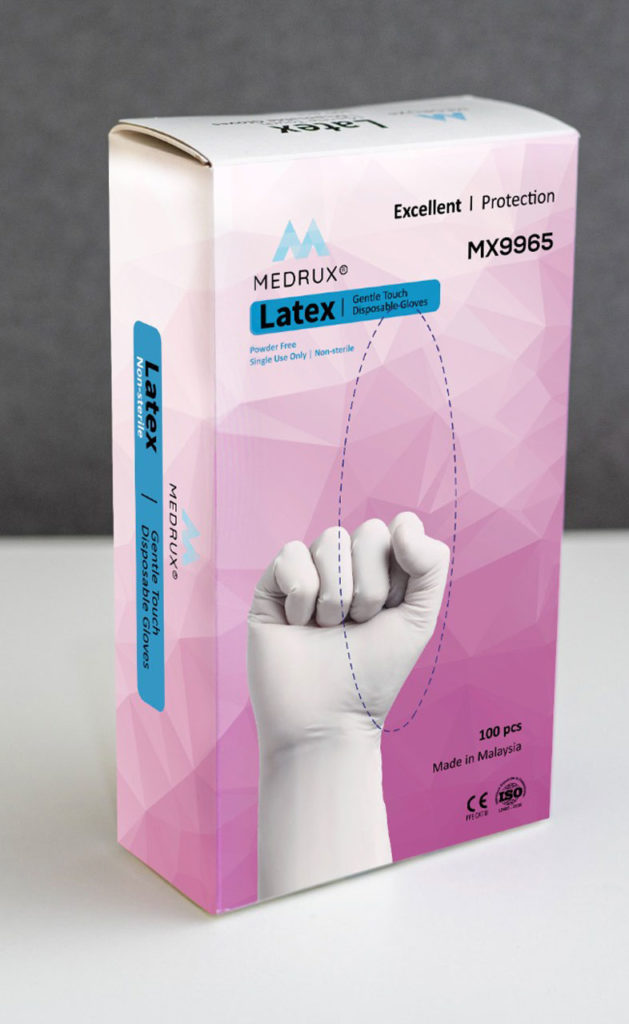Latex Examination Powder Free MEDRUX Box