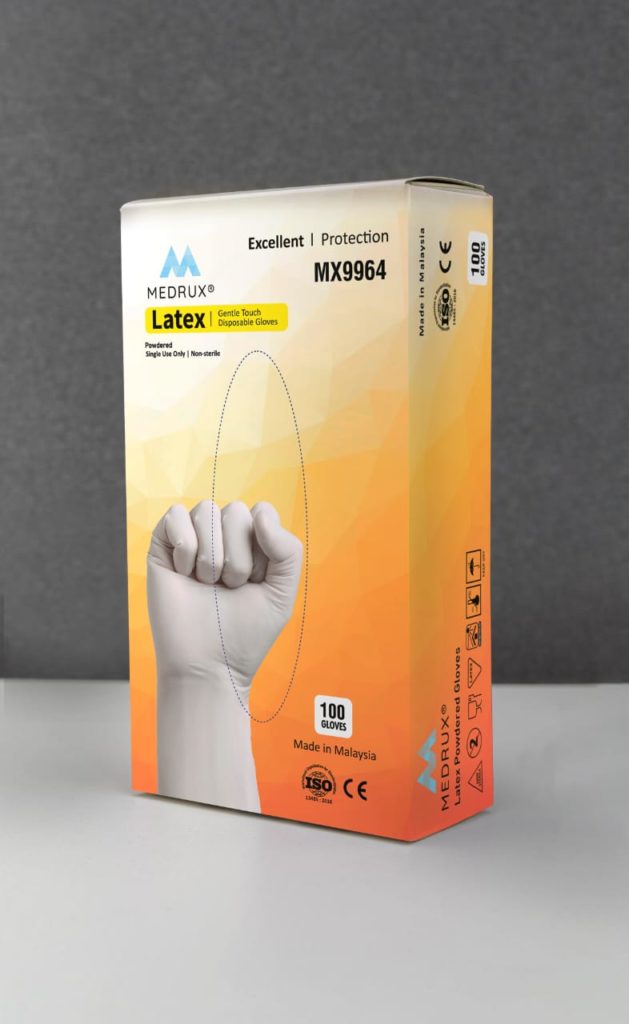 MEDRUX BEST LATEX EXAMINATION POWDERED Box Packaging
