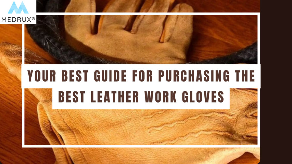 Leather work gloves